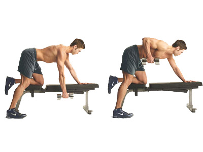 one arm dumbbell row oefening